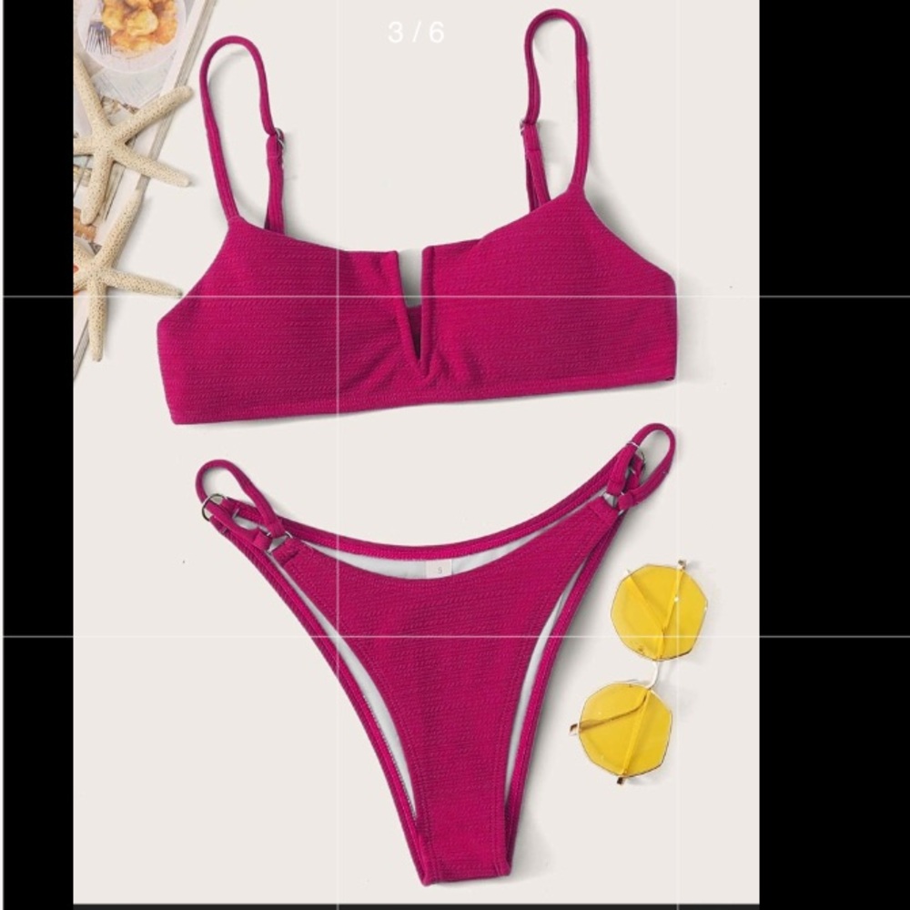 Shein pink bikini